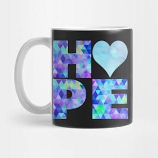 blue hope Mug